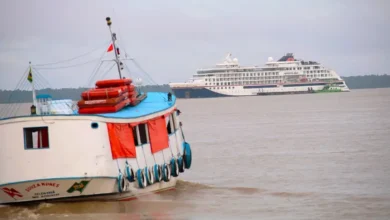 Photo of BELÉM: Navio alemão com 219 passageiros a bordo atraca em Icoaraci