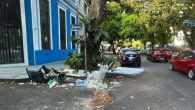 Photo of Colchão e berço são descartados em calçada na Avenida Gentil Bittencourt, em Belém