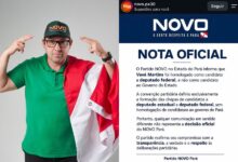 Photo of Novo divulga nota e afirma em coletiva que Vavá Martins foi homologado apenas para deputado federal