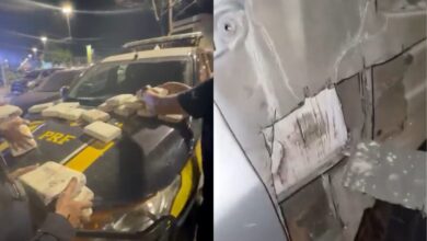 Photo of PRF apreende 53 kg de skunk escondidos atrás do painel de carro em Altamira