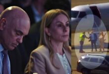 Photo of Fotos associam desembarque de Moraes de jatinho a participação em evento do LIDE no Rio