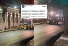 Photo of Prefeitura manda retirar asfalto que ficou acima das calçadas na avenida Nazaré