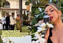 Photo of Cantora embala casamento com clássico paraense da Banda Sayonara e vídeo viraliza nas redes