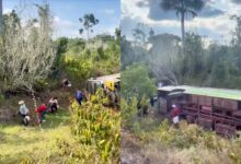 Photo of Ônibus com pacientes do SUS cai em ribanceira na PA-151 e deixa cinco feridos