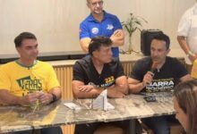 Photo of Flávio Bolsonaro chega a Belém para agenda com motocarreata e ato público
