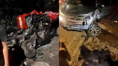 Photo of Colisão entre duas picapes deixa feridos e termina com motorista preso na Estrada da Ceasa, em Belém