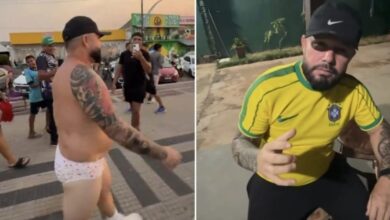 Photo of Bolsonarista cumpre aposta e desfila de calcinha na orla de Santarém